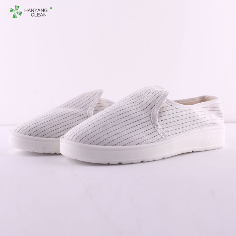 PU Flexibility Women'S Static Dissipative Shoes White Color For Electronics Industry